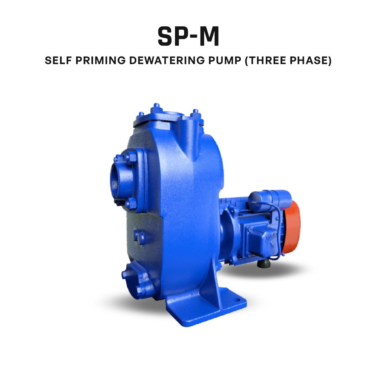 Kirloskar Make Self Priming Dewatering Monobloc Pump, Model- SP-05M 0.5 HP, Three Phase, Suc. X Del. = 40 X 40 mm