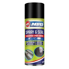 Abro Make Spray & Seal Waterproof Spary Coating, Clear/Black 350 ML