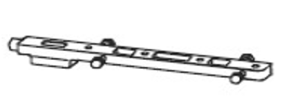 Aluminium Door Strap for LM Doors 7422 Zinc Plated (46010002)